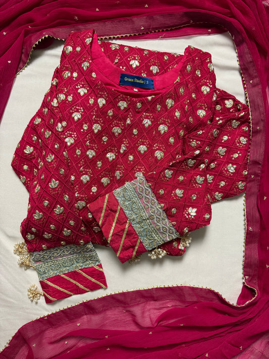 Mukhesh Work - Long Frock